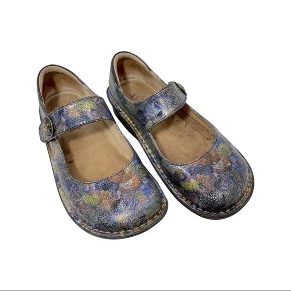 Alegria PG Lite Paloma Gypsy Rose Shoes Glittery Floral Size 36